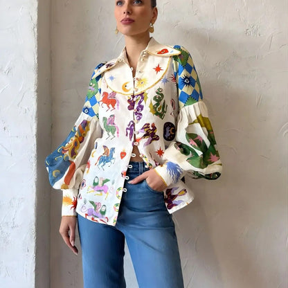 PEYTON | BLUSA ESTAMAPADA EXCLUSIVA