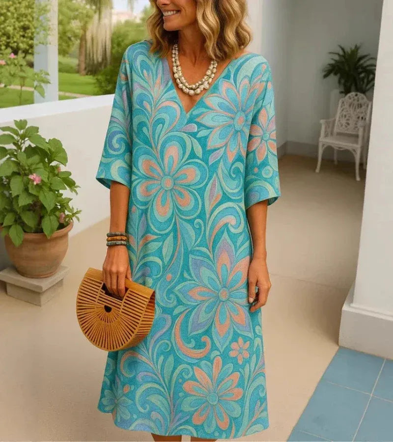 ANNIA | VESTIDO LIGERO DE ESTAMPADO FLORAL