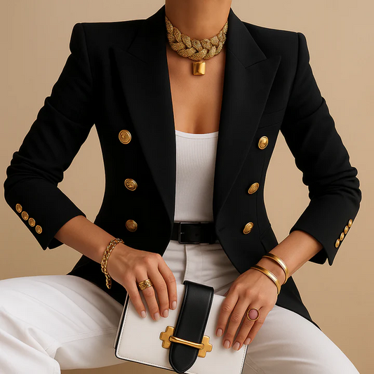 BALERIA | CHAQUETA ELEGANTE CON HOMBRERA