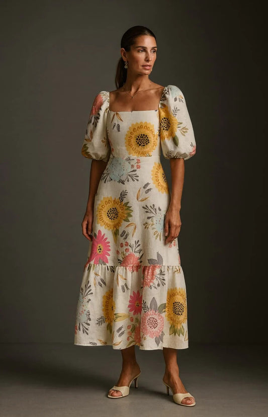 JULIETA | VESTIDO RETRO FLORAL