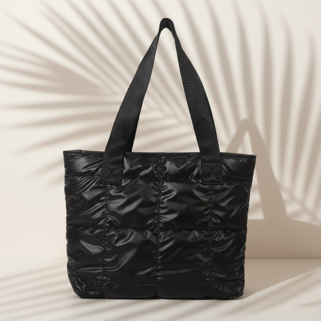PUFFY URBAN| BOLSO NEGRO ACOLCHADO MAXI