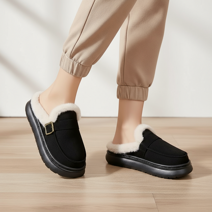 COZY | ZAPATILLAS ZUECO CON BORREGUITO PREMIUM