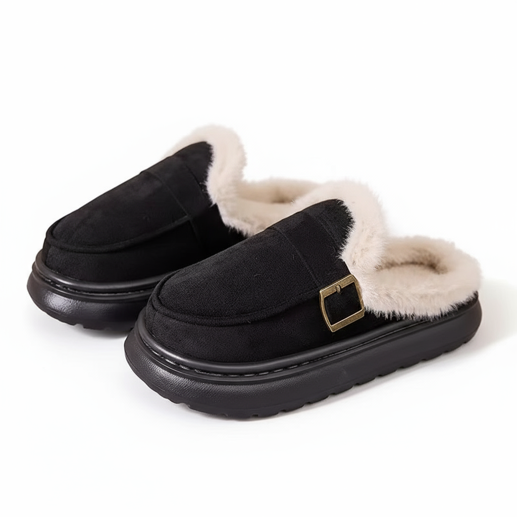 COZY | ZAPATILLAS ZUECO CON BORREGUITO PREMIUM