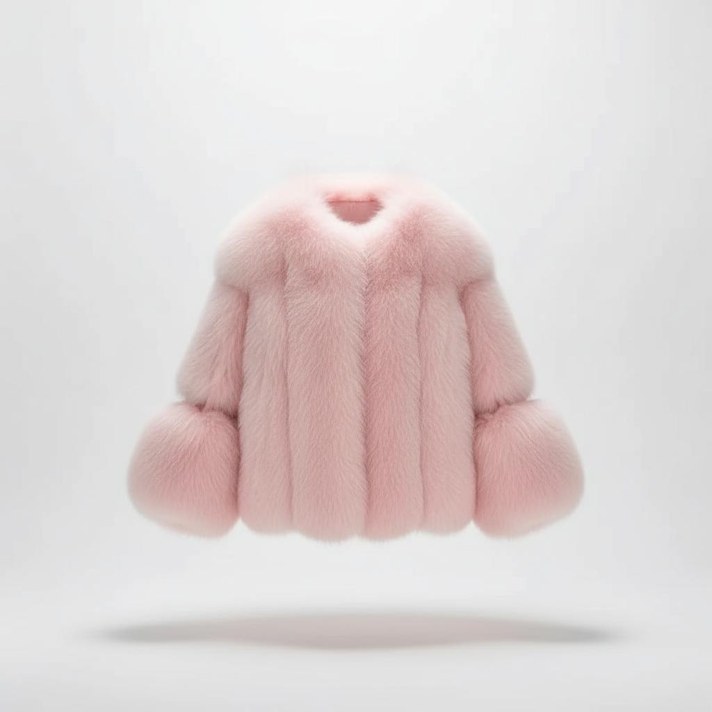 ROSÉ LUX | ABRIGO CHAQUETA DE PELO PREMIUM