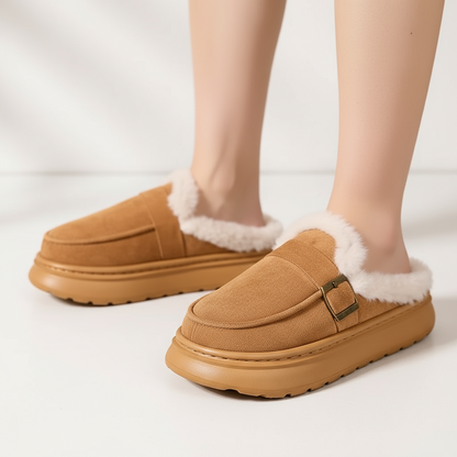 COZY | ZAPATILLAS ZUECO CON BORREGUITO PREMIUM