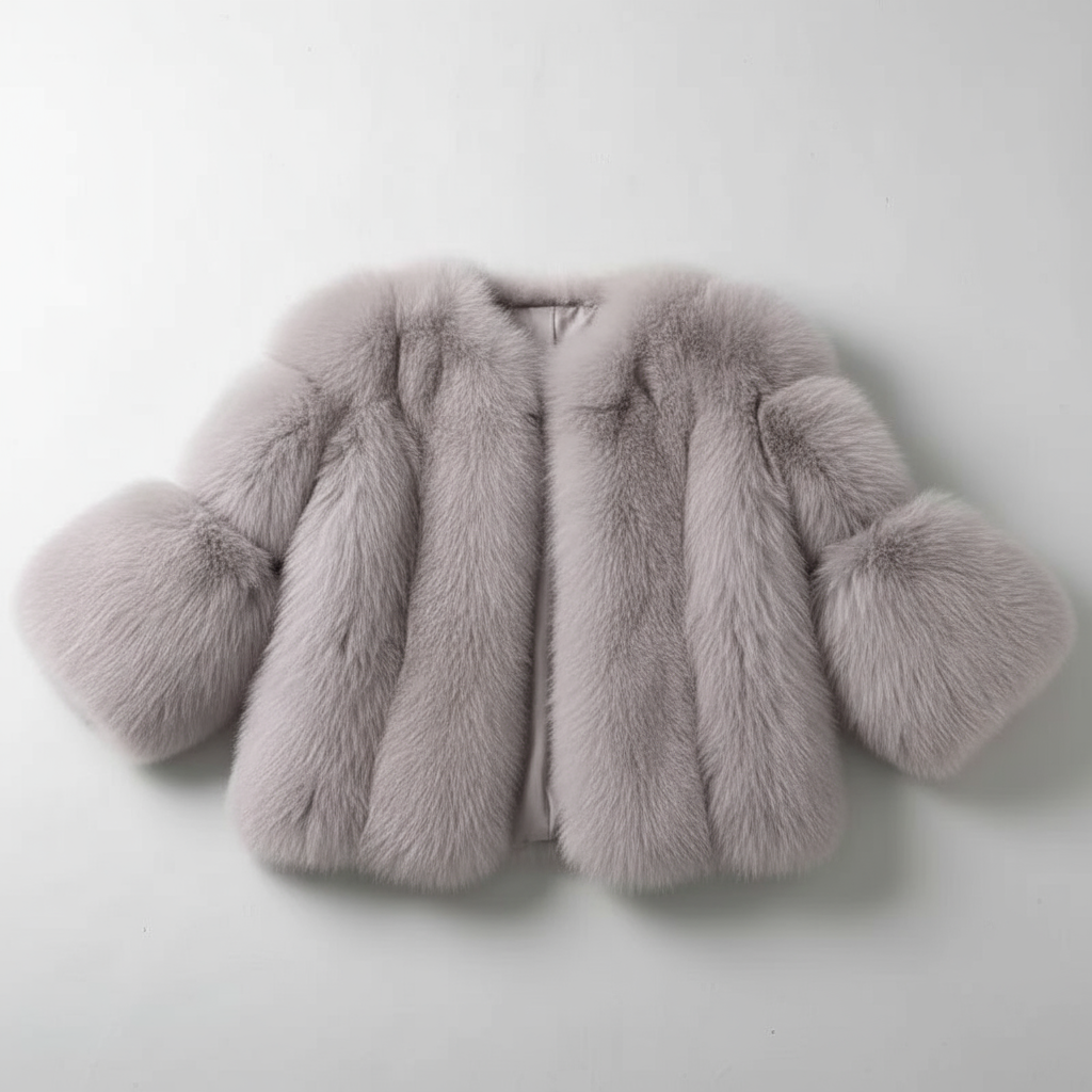 ROSÉ LUX | ABRIGO CHAQUETA DE PELO PREMIUM