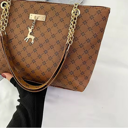 BLACK LUXE CHAIN| BOLSO CUERO VEGANO OLIVIA