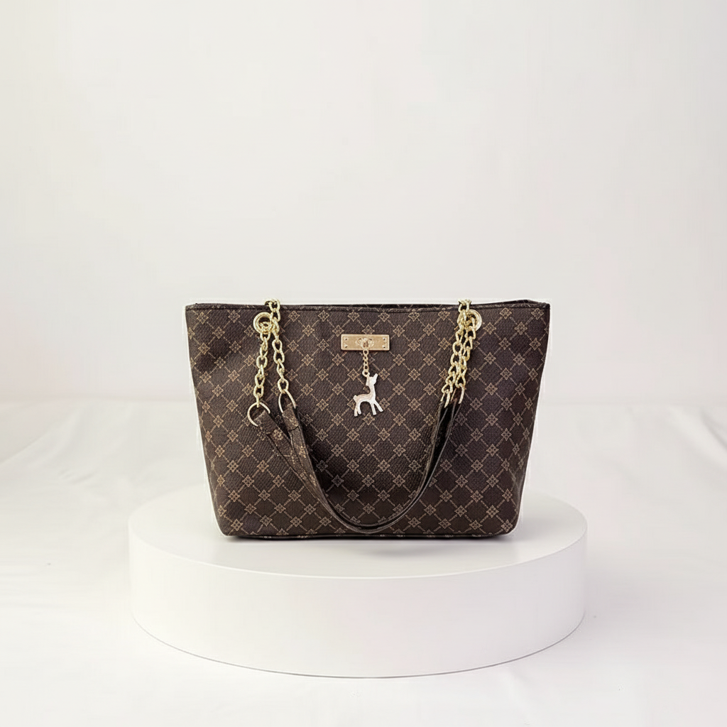 BLACK LUXE CHAIN| BOLSO CUERO VEGANO OLIVIA