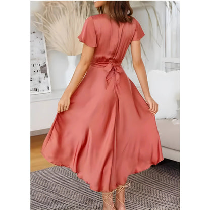 LINA | VESTIDO MIDI CON NUDO