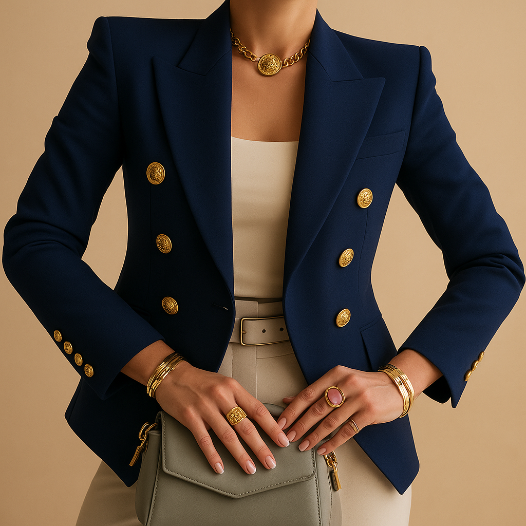 BALERIA | CHAQUETA ELEGANTE CON HOMBRERA