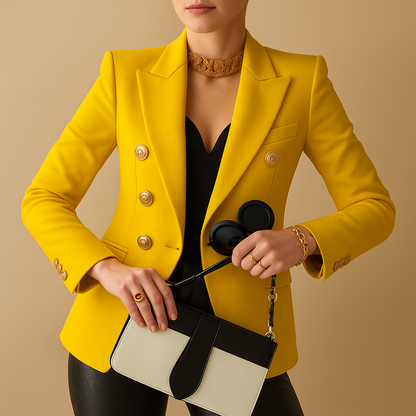 BALERIA | CHAQUETA ELEGANTE CON HOMBRERA