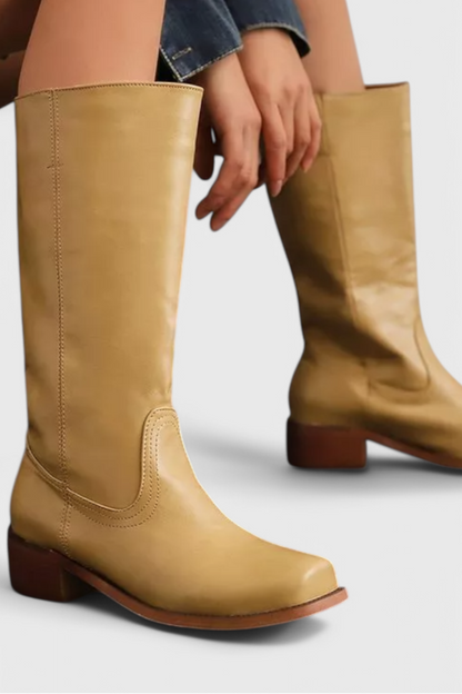 CARMEL | BOTAS DE PIEL MOSTAZA